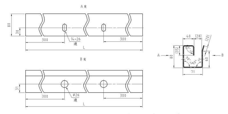 DOOR GUIDE RAIL ROLL FORMING MACHINE插图